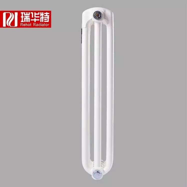 钢三柱暖气片的三根管温度是一样的么
